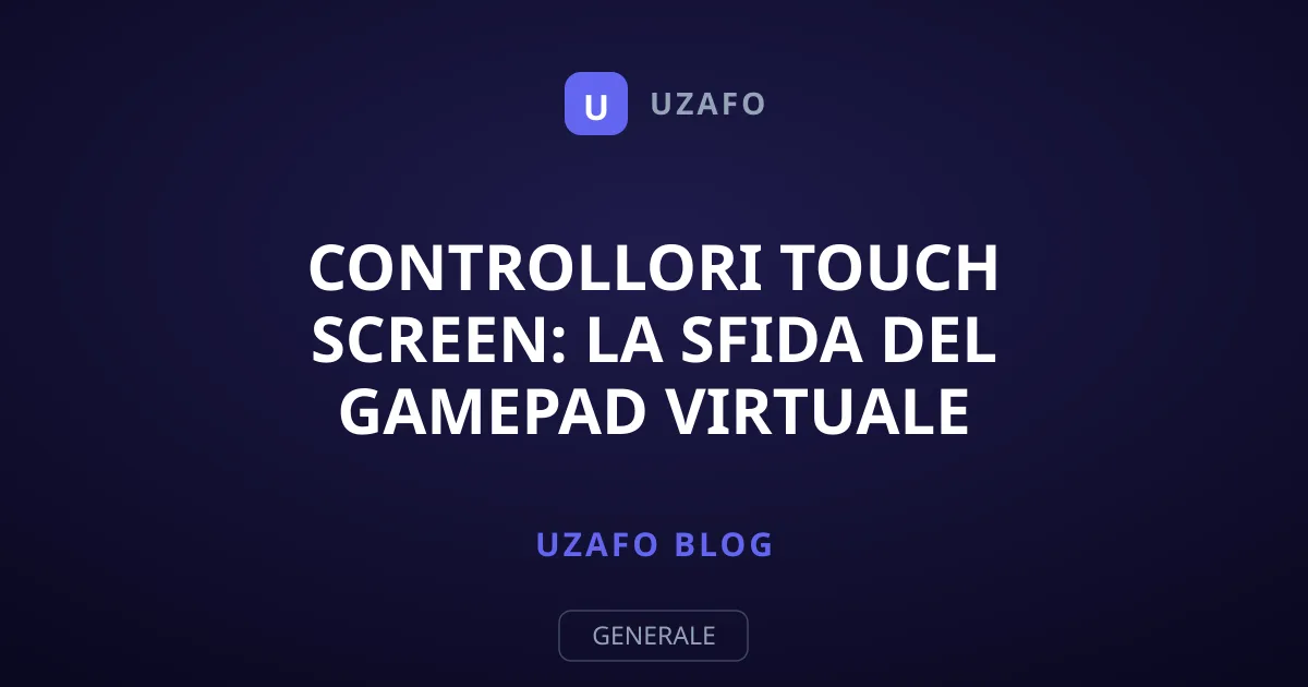 Controllori Touch Screen: La Sfida del Gamepad Virtuale